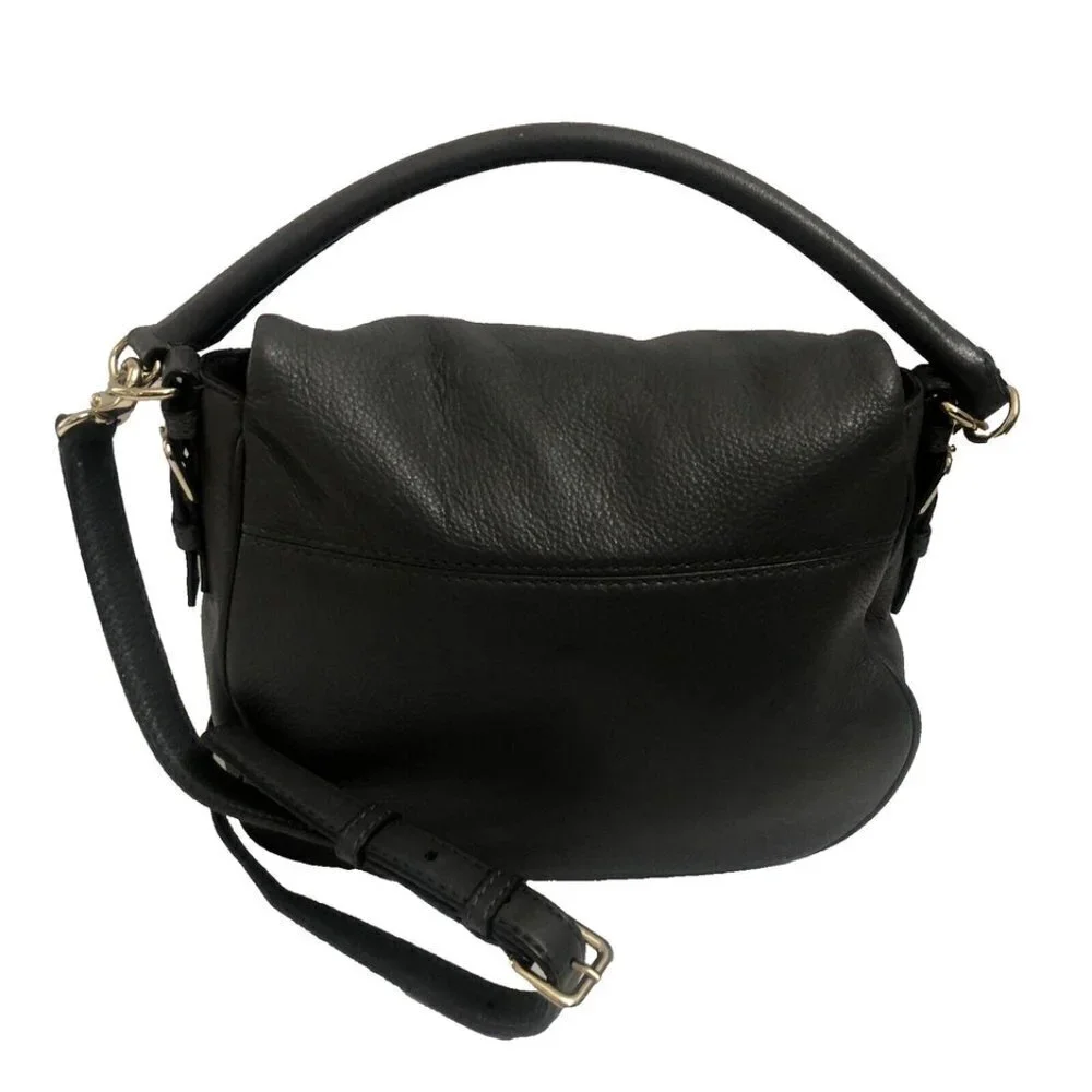 Kate Spade Crossbody Shoulderbag Devin Cobble Hill Smoke Gray Pebble Leather